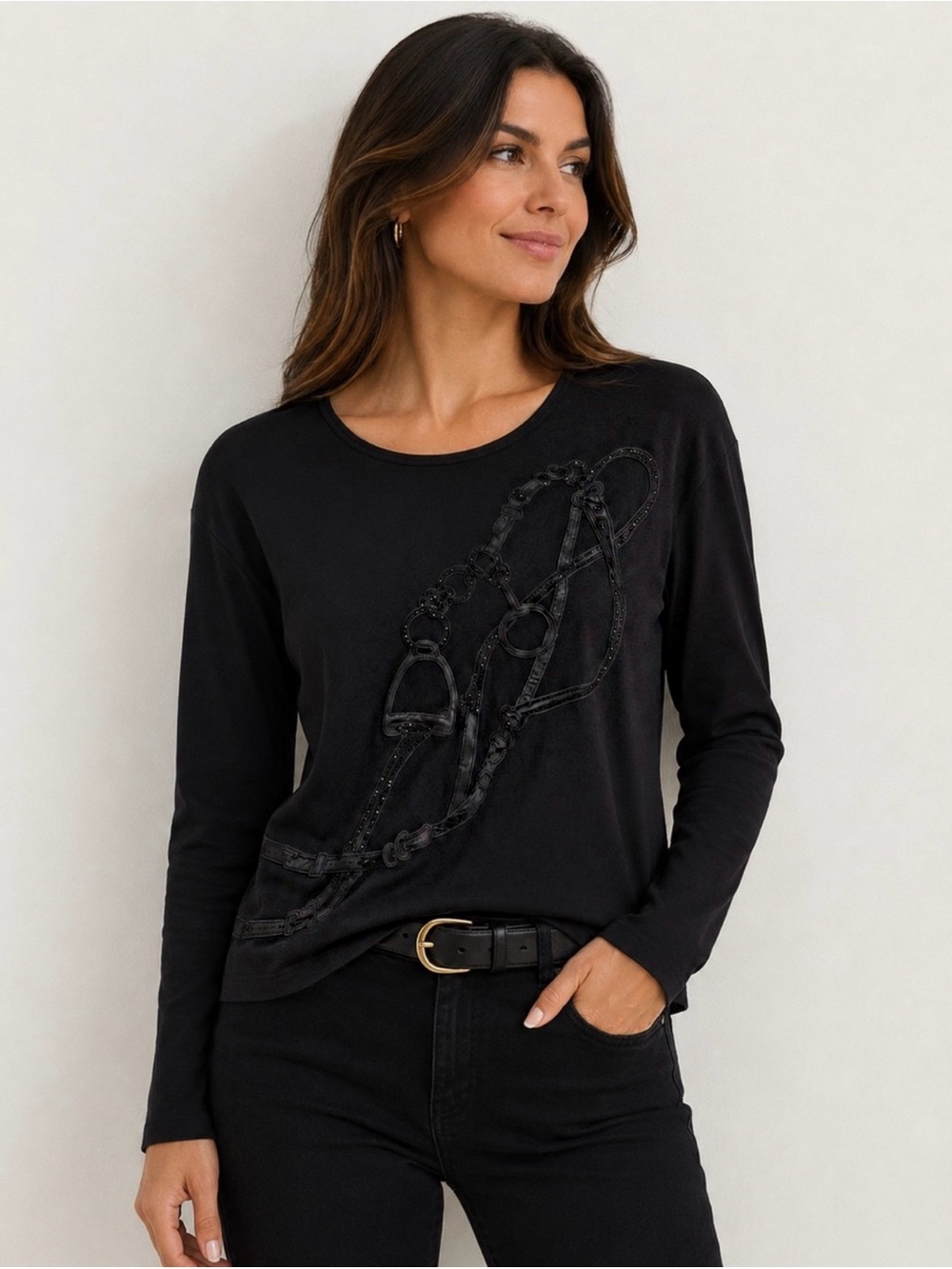 LAUREN RALPH LAUREN WESTERN EQUESTRIAN RODEO LONG SLEEVE NOVELTY SHIRT PLUS 2X